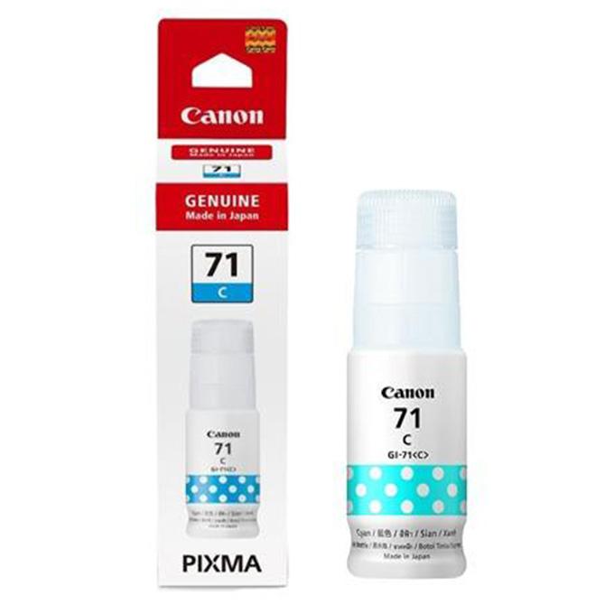 29199-gi71c-1 Hộp mực Canon GI-71C màu xanh 70ML Chính Hãng (Máy In G1020/G2020/G7070)