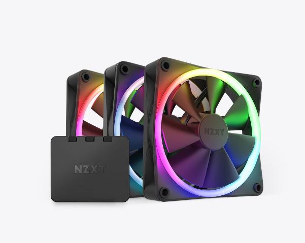 29325-phi-long-fan-case-nzxt-f120rgb-triple-1 Combo 3 Fan Case NZXT F120RGB Black - Triple