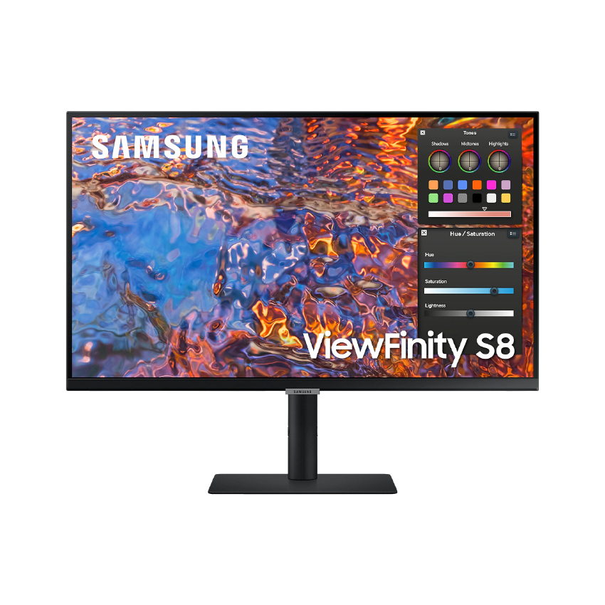 29344-samsung-viewfinity-ls27b800-phi-long-2-1 Màn Hình Đồ Họa Cao Cấp 4K SAMSUNG ViewFinity LS27B800PXEXXV (27inch, IPS, 60Hz, 5ms,400cd/m2, sRGB 100%, HDMI, DP, USB-C, LAN, chân đế Xoay, nâng hạ)