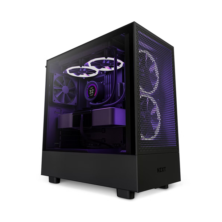 29379-phi-long-case-nzxt-h5-flow-black-1 Vỏ Case NZXT H5 Flow Black (Mid Tower, ATX, Sẵn 2 Fan, Max 6 Fan)