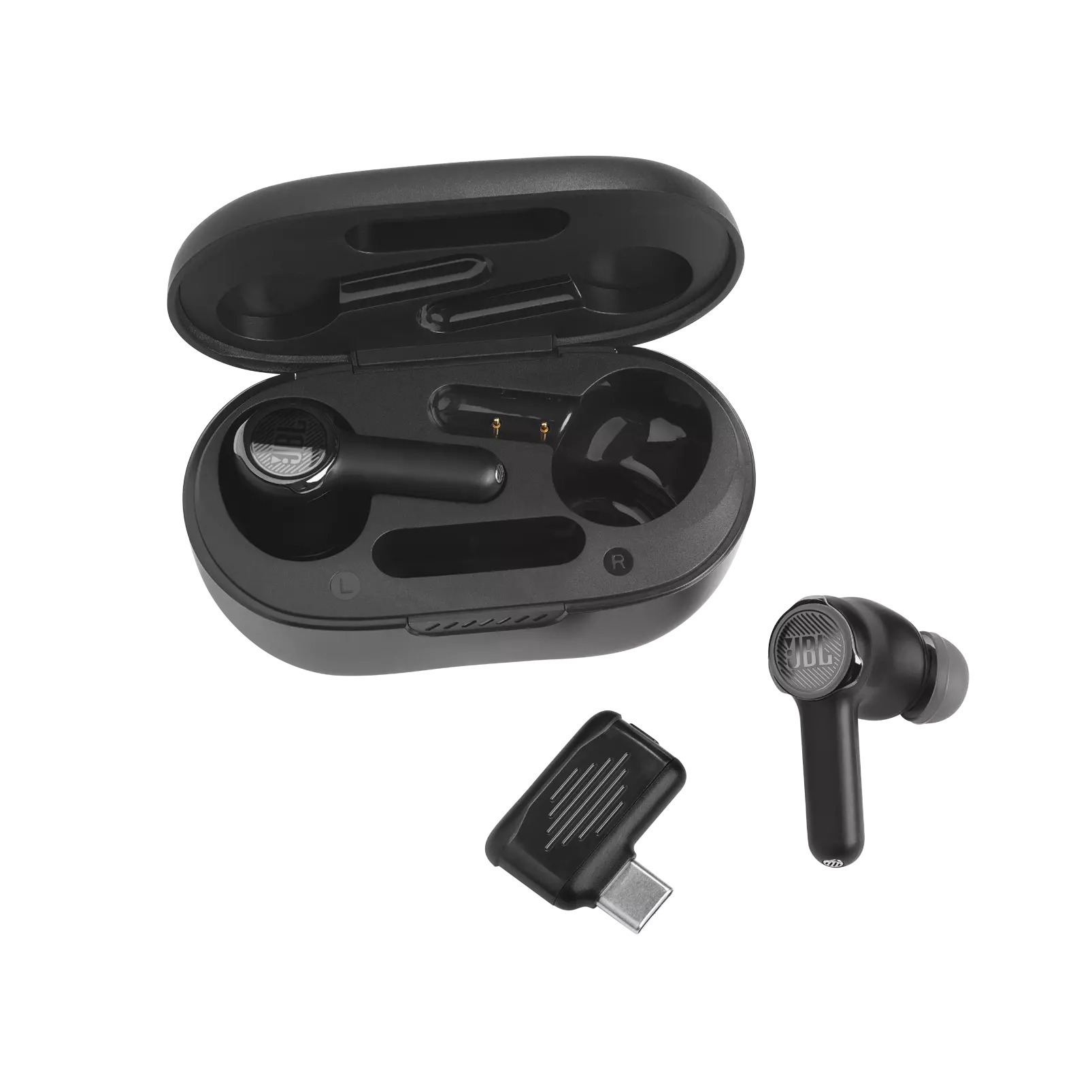 29491-phi-long-tai-nghe-gaming-jbl-quantum-tws-8-1 Tai Nghe Gaming Không Dây JBL Quantum TWS Màu đen, IPX4, Pin 8h, Bluetooth 5.2, USB 2.4Ghz