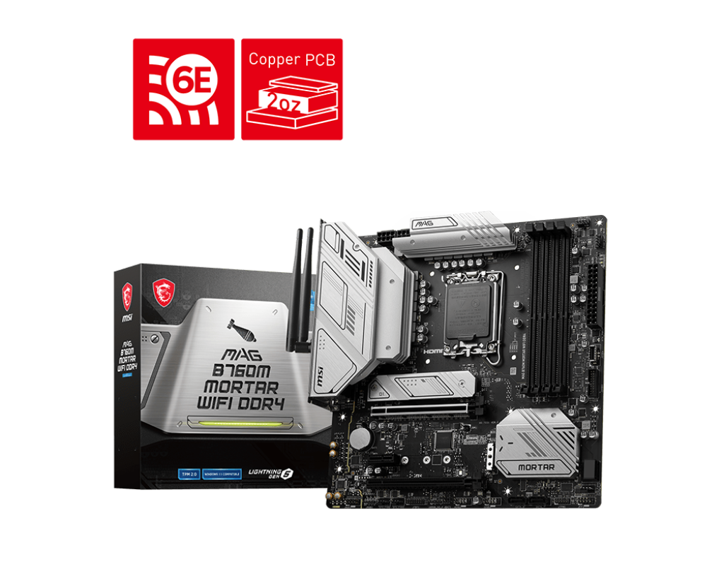 30009-philong-mainboard-msi-mag-b760m-mortar-wifi-ddr4-1-1 Mainboard MSI MAG B760M MORTAR WIFI DDR4 (LGA 1700, 4xDDR4, HDMI, DP, Wifi 6E, BT5.3)