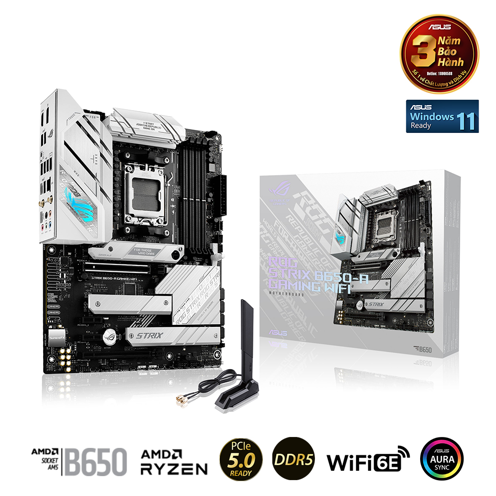30026-philong-mainboard-asus-rog-strix-b650-a-gaming-wifi-1-1 Mainboard ASUS ROG STRIX B650-A GAMING WIFI DDR5 (Socket AM5, 4x DDR5, HDMI, Displayport, M.2 PCIe 5.0, WiFi 6E)