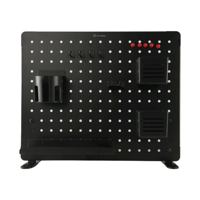 30290-philong2-1 Bảng treo phụ kiện PEGBOARD HYPERWORK HPW-PG02-BLK (kiểu kẹp bàn, màu đen)