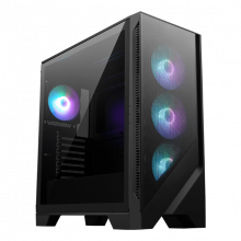 Vỏ Case MSI MAG FORGE 320R AIRFLOW (Mid Tower, ATX, Sẵn 4 fan ARGB, Max 11 fan, Rad 360)