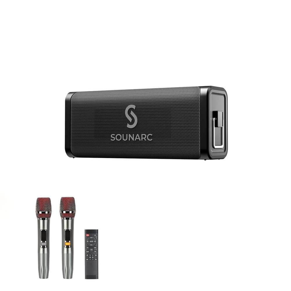 32773-loa-karaoke-bluetooth-sounarc-m1-philong-2-1 Loa Karaoke Bluetooth Sounarc M1 (80W, Bluetooth 5.0, AUX, MicroSD, Pin 15 giờ, IPX6, Kèm 2 Mic không dây)