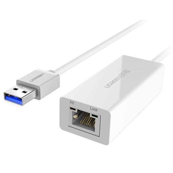 32808-dau-chuyen-usb-sang-lan-ugreen-20255-philong1-1 Đầu Chuyển USB 3.0 Sang Lan Gigabit Ugreen 20255 (Màu Trắng, Dài 15cm)