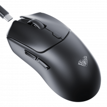 Chuột Gaming Không Dây AULA SC580X Black (3 mode, 10.000 DPI, Pin sạc)