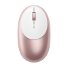 Chuột không dây SATECHI M1, Màu Vàng Hồng (ST-ABTCMR) (Bluetooth 5.0, USB-C, 1200 DPI, Vỏ nhôm, Pin sạc 45 ngày)