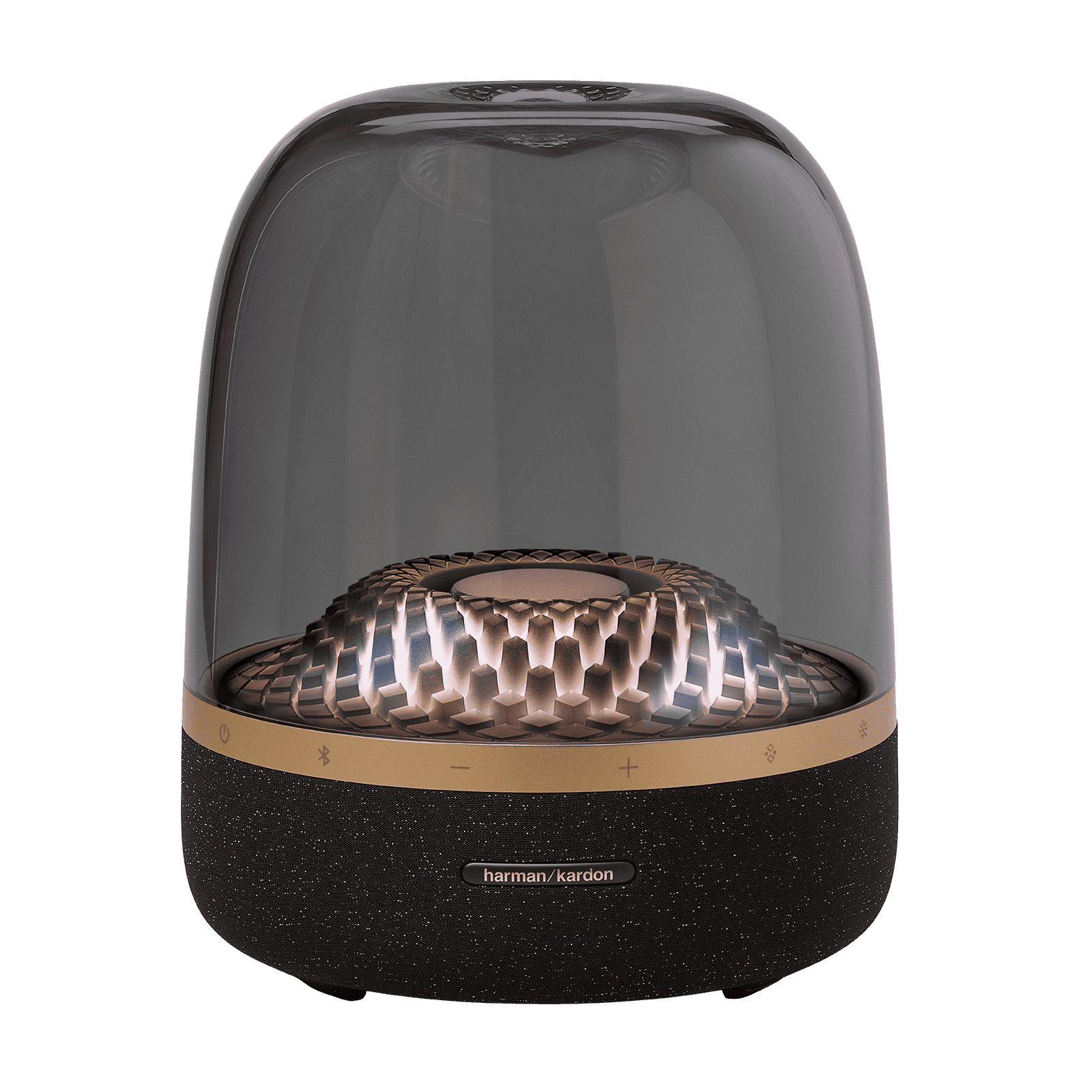 33852-loa-harman-kardon-aura-studio-4-black-gold-philong-1-1 Loa Harman Kardon Aura Studio 4 Black Gold (Công Suất 130W, Bluetooth 4.2, Âm thanh 360 độ, LED 3D 5 chế độ) Chính hãng