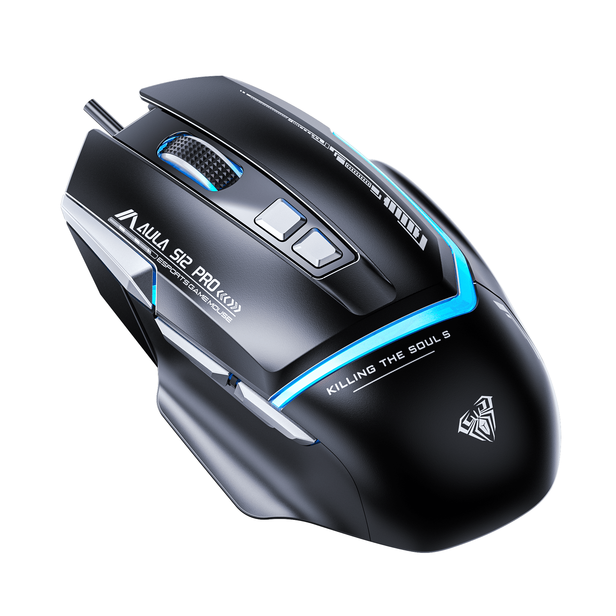 34086-chuot-gaming-co-day-aula-s12-pro-black-philong-2 Chuột Gaming Có Dây AULA S12 PRO Black (12.800 DPI, 8 nút, LED RGB)