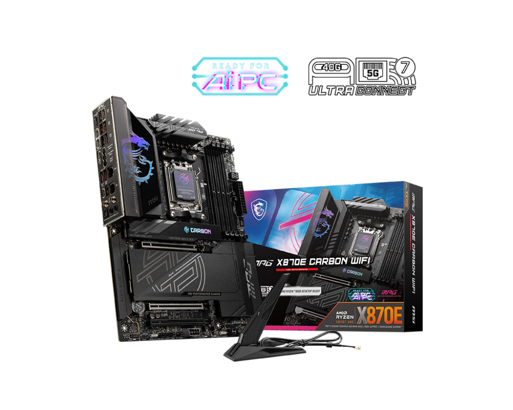 34090-mainboard-msi-mpg-x870e-carbon-wifi-philong-1 Mainboard MSI MPG X870E CARBON WIFI (AM5, 4x DDR5, HDMI, USB4, M.2 PCIe 5.0, WiFi 7, ATX)