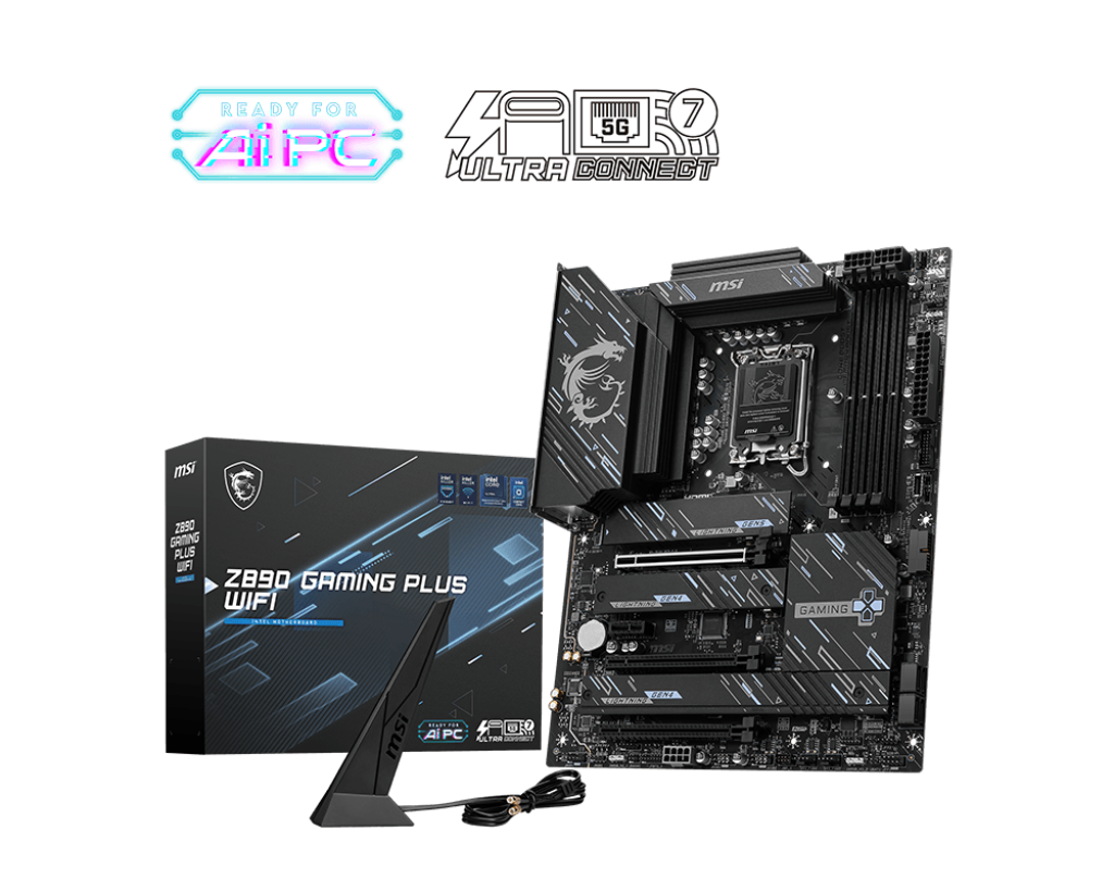 34165-mainboard-msi-z890-gaming-plus-philong-1-1 Mainboard MSI Z890 GAMING PLUS WIFI (LGA 1851, 4x DDR5, HDMI, Displayport, Thunderbolt 4, M.2 PCIe 5.0, WiFi 7, ATX)