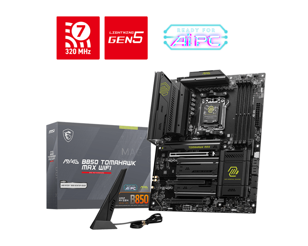 34920-mainboard-msi-mag-b850-tomahawk-max-wifi-philong-1 Mainboard MSI MAG B850 TOMAHAWK MAX WIFI (AM5, 4x DDR5, HDMI, M.2 PCIe 5.0, WiFi 7, ATX)