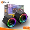 Loa vi tính 2.0 Kisonli L-6060 có led RGB Gaming Nghe Nhạc Bass Lớn Có Dây
