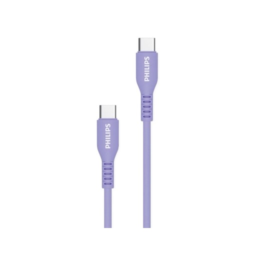 35170-cap-sac-usb-type-c-sang-usb-type-c-philips-60w-dlc8601p-philong1 Cáp Sạc USB Type C Sang USB Type C Philips 60W DLC8601P (1.2 mét, Silicon Siêu Bền, Màu Tím)