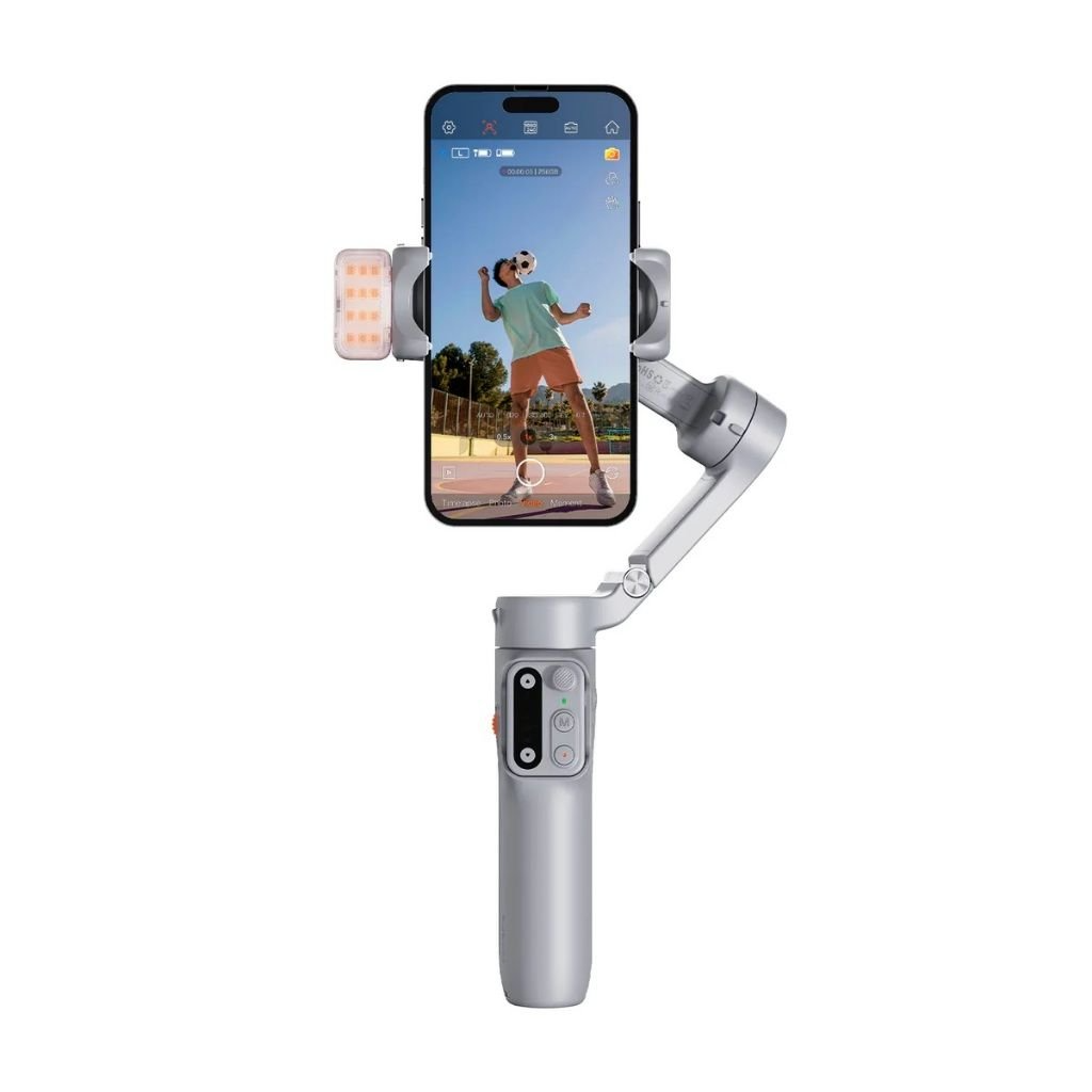 35265-hohem-isteady-x3-1 Tay Cầm Chống Rung Gimbal Cho Điện Thoại HOHEM iSteady X3, Màu Xám, Tích Hợp Đèn Trợ Sáng