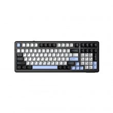 Bàn Phím Cơ Không Dây AULA F99 Đen - Trắng - Xanh Dương Star Vector Switch (99 phím, 3 mode, Gasket mount, Hotswap)