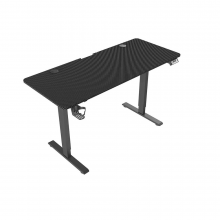 Bàn Nâng Hạ WARRIOR Paladin Series WGT606 PRO Black (1.4 x 0.6 m, Nâng hạ điện 73cm – 118cm, Tải trọng 80kg)