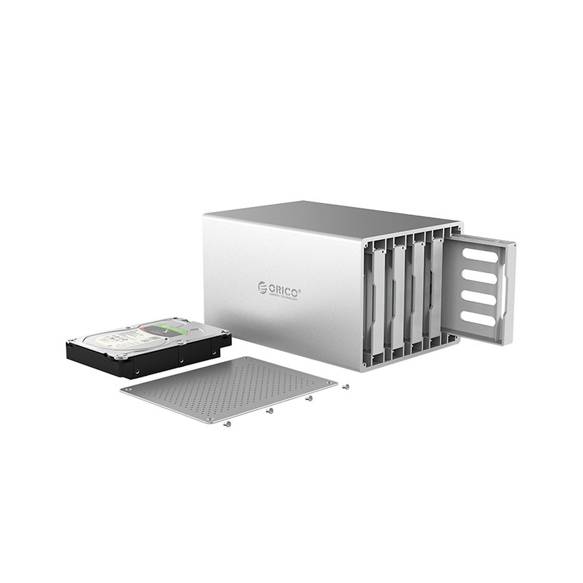 35408-orico-ws500ru3-1 Hộp Đựng Ổ Cứng HDD 3.5inch 5 Khe Cắm SATA 3 ORICO WS500RU3 (5X16TB, USB-B 3.0, WH)