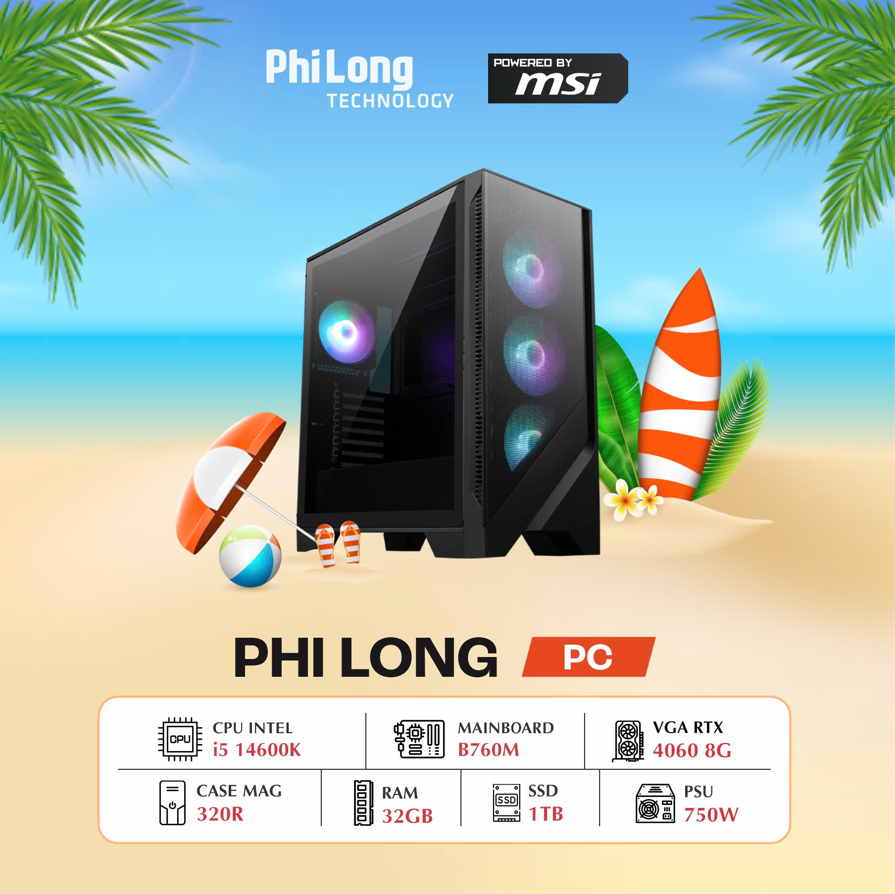 35499-pc-phi-long-creator-i5-14600k-rtx-4060-powered-by-msi-1 PC Phi Long Creator - i5 14600K / RAM 32GB / SSD 1TB / RTX 4060 / Tản A13 360 - Powered By MSI