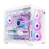 Vỏ Case Máy Tính EDRA ECS1504 White (ATX, No Fan, Max 10 Fan, Rad 360, USB-C)