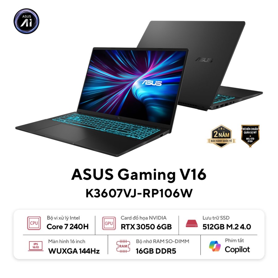 35837-laptop-gaming-asus-vivobook-v16-k3607vj-rp106w-philong1 Laptop Gaming Asus Vivobook V16 K3607VJ-RP106W (Intel Core 7-240H, Ram 16GB, SSD 512GB, RTX 3050 6GB, Màn Hình 16inch WUXGA 144Hz, Windows 11, Màu Đen)