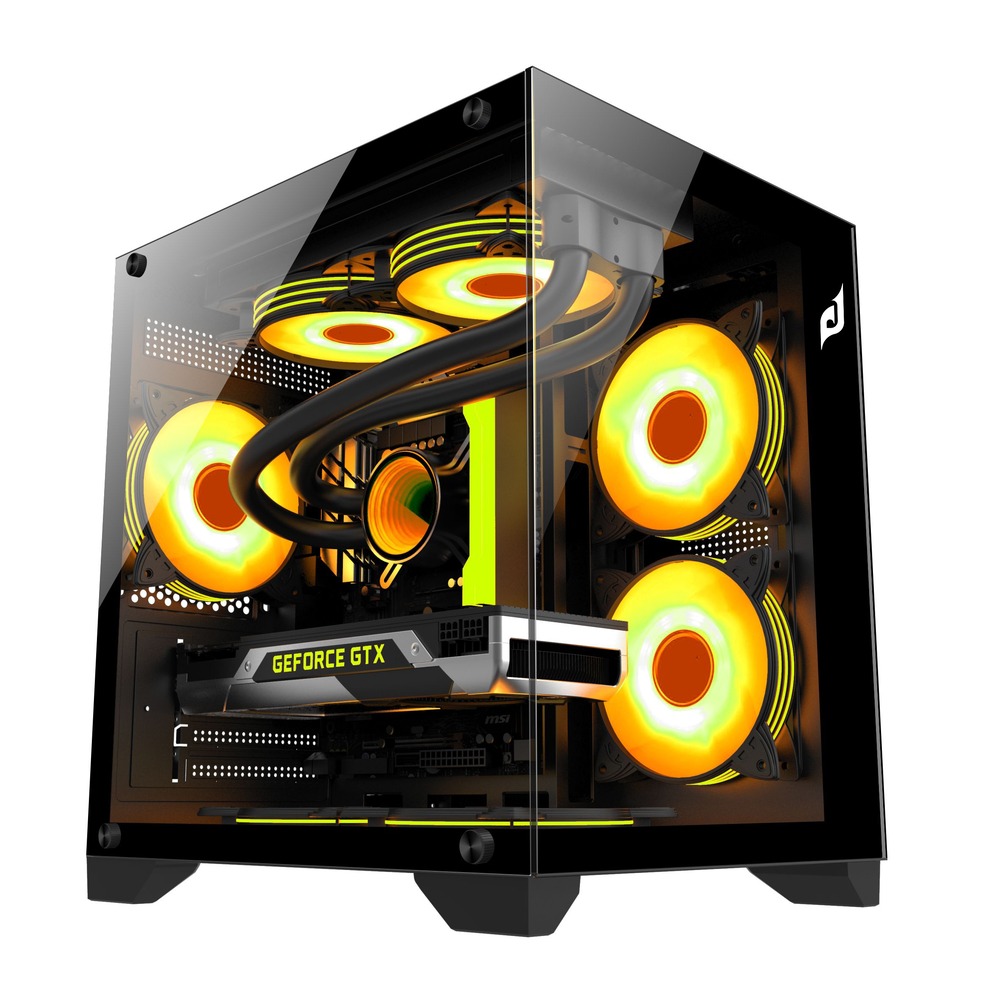 35892-vo-case-may-tinh-edra-ecs1503-black-philong-1 Vỏ Case Máy Tính EDRA ECS1503 Black (m-ATX, No Fan, Max 7 Fan, Rad 240)