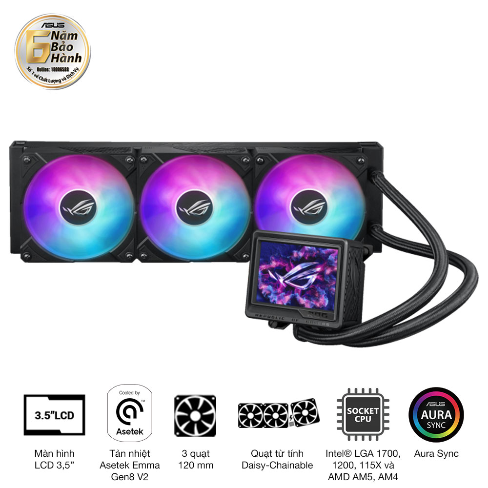 35989-tan-nhiet-nuoc-aio-asus-rog-ryujin-iii-360-argb-extreme-philong-1 Tản Nhiệt Nước AIO ASUS ROG Ryujin III 360 ARGB Extreme (LGA1851/1700/1200/115x, AM5/AM4, Màn LCD 3.5 inch, Bơm Asetek Emma Gen8 V2)