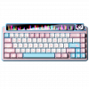 Bàn Phím Cơ Không Dây LEOBOG AMG65 Hồng + Trắng + Xanh Dương - Jadeite switch (3 mode, Màn Dot Matrix + TFT, Gasket Mount, Hotswap)