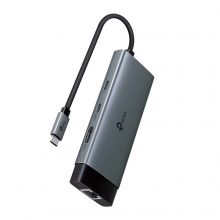 Bộ Chuyển Đổi Hub USB-C 6 in 1 TP-Link UH6120C (HDMI 4K, RJ45 1Gbps, PD 100W, USB-C, 2x USB-A)
