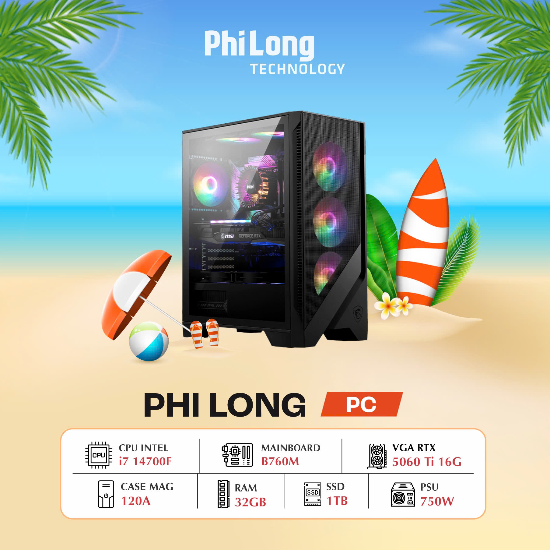 36358-pc-phi-long-creator-i7-14700f-rtx-5060-ti-16gb-powered-by-msi PC Phi Long Creator - i7 14700F / RTX 5060 Ti 16GB / RAM 32GB / SSD 1TB / Tản A15 240 - Powered By MSI