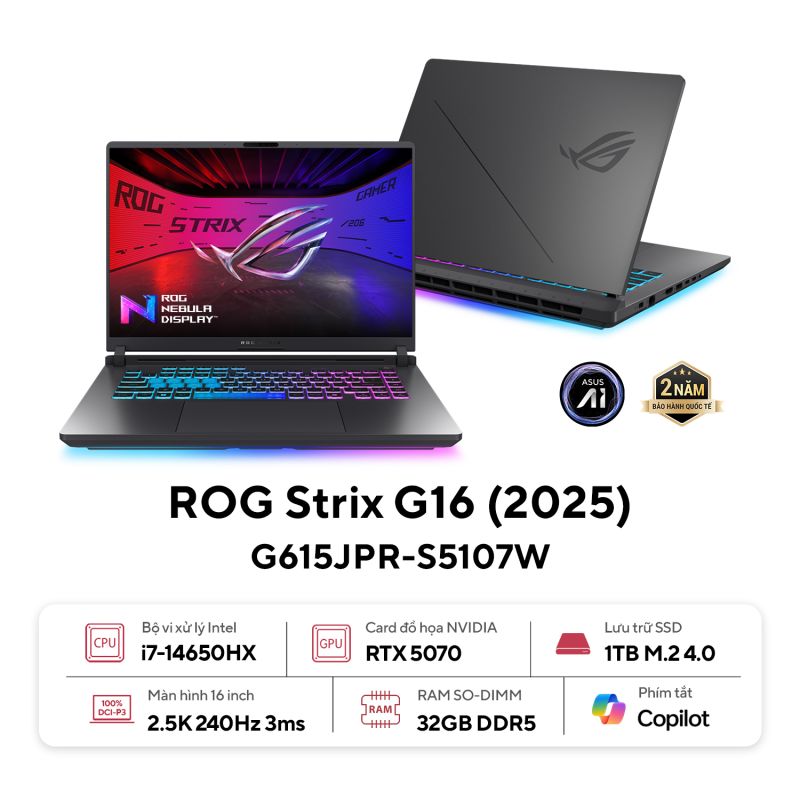 36365-asus-rog-strix-g16-g615jpr-s5107w-1-1 Laptop ASUS ROG Strix G16 G615JPR-S5107W (Core i7-14650HX, RAM 32GB, SSD 1TB, RTX 5070, Màn Hình 16inch WQXGA 240Hz, Windows 11, Màu Xám)