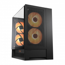 Vỏ case Cougar Omnyx Black (ATX, Sẵn 4 fan 160mm ARGB, Max 7 fan, Rad 360, USB-C)