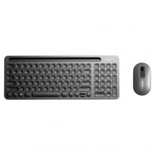 Combo Bàn Phím Và Chuột Không Dây MicroPack Lifestyle KM-238W Grey (KM-238W-EN-CG)