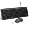 Combo Bàn Phím Và Chuột Không Dây MicroPack Lifestyle KM-268W Black (KM-268W-EN-BK)