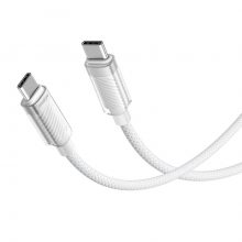 Cáp Sạc USB-C Sang USB-C Innostyle CryStalShine SCC150WH (60W, USB 2.0, Dài 1.5 Mét)