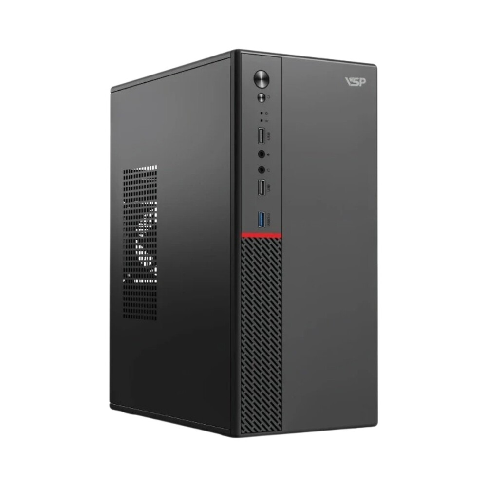 37196-case-vsp-v2803-black-philong-1 Vỏ Case Văn Phòng VSP V2803 USB3.0 Black (m-ATX)