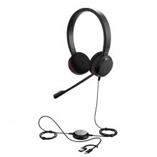 Tai Nghe Tổng Đài JABRA EVOLVE 20 (Cổng USB A, Cổng USB C, Màu Đen)