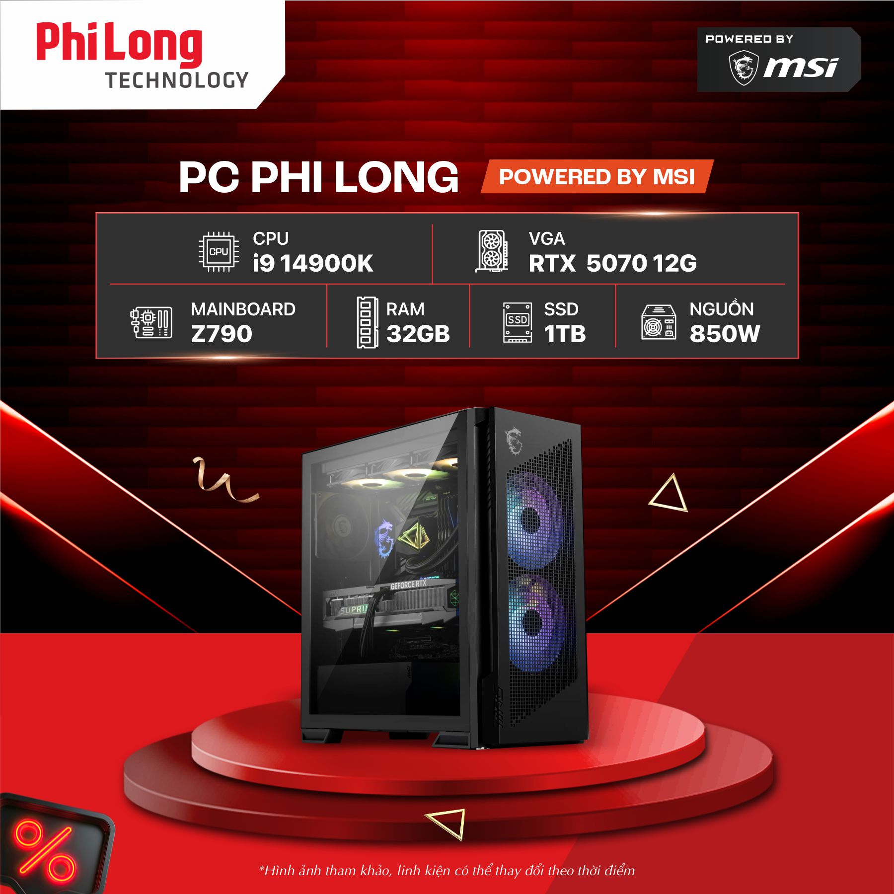 37682-pc-phi-long-ai-advanced-i9-14900k-rtx5070-powered-by-msi PC Phi Long AI Advanced - i9 14900K / RTX 5070 / RAM 32GB / SSD 1TB - Powered By MSI