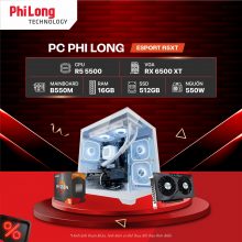 PC Phi Long Esport R5XT Arctic - R5 5500 / RX 6500 XT / RAM 16GB / SSD 512GB / Tản AIO 240