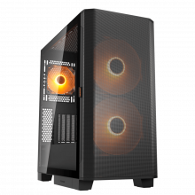 Vỏ Case Cougar Airface Flo RGB Black (ATX, Sẵn 3 fan ARGB, Cổng I/O dạng modular, Rad 360, USB-C)