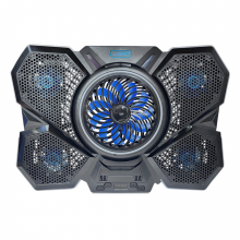 Đế Tản Nhiệt Laptop COOLCOLD F13 PLUS (5 Fan, Led Xanh, Có Thể Nâng Hạ)