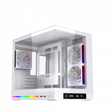 Vỏ Case Xigmatek Cloud M DGT 3AF Arctic - EN19849 (m-ATX, Sẵn 3 fan ARGB, Max 9 fan, Rad 360)