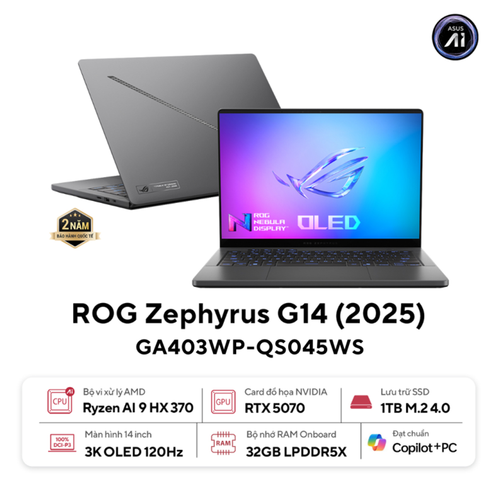37728-53325_laptop_asus_rog_zephyrus_g14_ga403wp_qs045ws___3_-1 Laptop ASUS ROG Zephyrus G14 GA403WP-QS045WS (AMD Ryzen AI 9 HX 370, RTX5070, Màn Hình 14 inch 3K 120Hz 3K OLED, RAM 32GB, SSD 1TB, Windows 11, Microsoft Office Home)