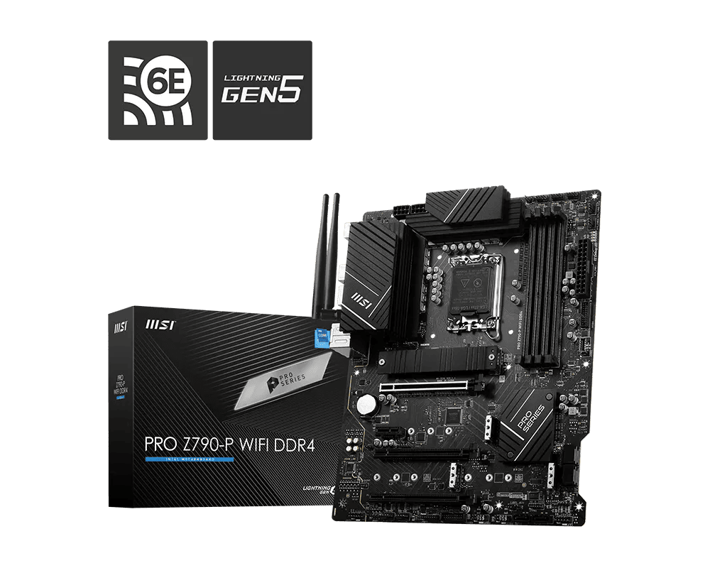 37748-mainboard-msi-pro-z790-p-wifi-ddr4-philong-1-1 Mainboard MSI PRO Z790-P WIFI DDR4 (LGA 1700, 4x DDR4, HDMI, Displayport, USB-C 20Gbps, PCIe 5.0, WiFi 6E, ATX)