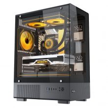 Vỏ Case MIK H3 Black (m-ATX, No fan, Max 5 fan, Rad 240)