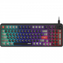 Bàn Phím Giả Cơ MSI FORGE GK110 (USB-C, Silent, Rainbow LED)