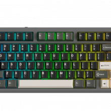 Bàn Phím Cơ Không Dây DareU FLEX 75 Black Grey - Pegasus Switch (3 mode, PBT Keycap, Gasket mount, Hotswap, Pin 4000mAh)