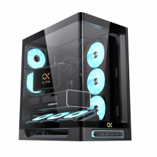 Vỏ Case Xigmatek Alpha Heaven Black - EN49873 (E-ATX, 3 mặt cường lực, No Fan, Max 8 Fan, Rad 360, USB-C, Kèm Hub ARGB + Remote)